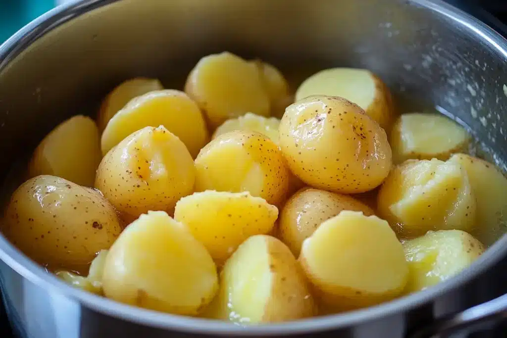 Current image: picture of Should I cook potatoes before adding to soup