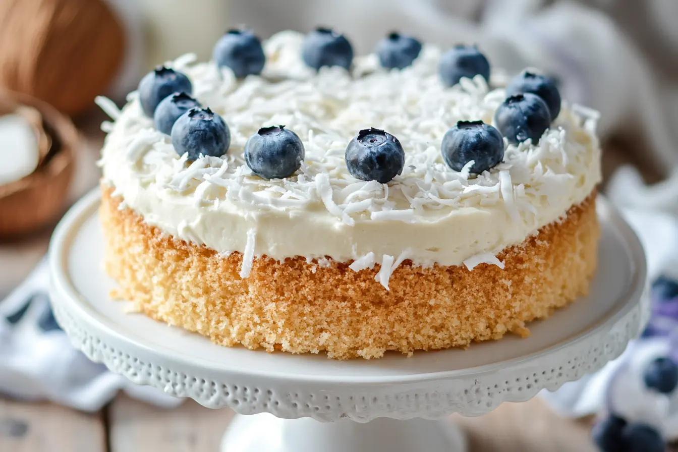 Blue Eyes Coconut Cake Recipe: Moist and Fluffy Coconut Dessert