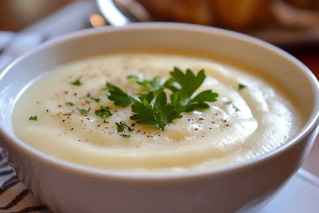 Current image: picture of What thickens potato soup