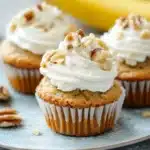 Gluten free banana nut bread muffins with sour cream picture