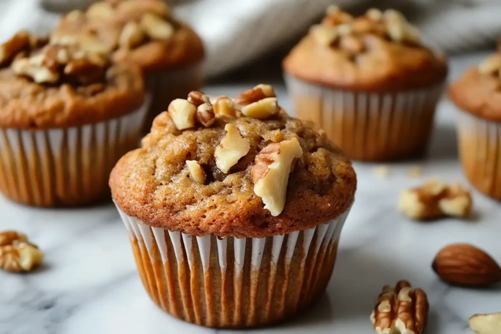 Current image: gluten free banana nut bread muffins picture