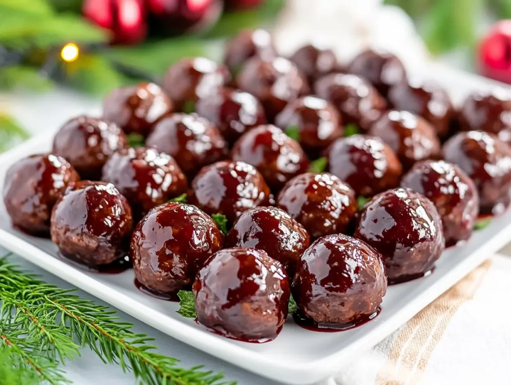 Current image: Christmas Cranberry Meatballs