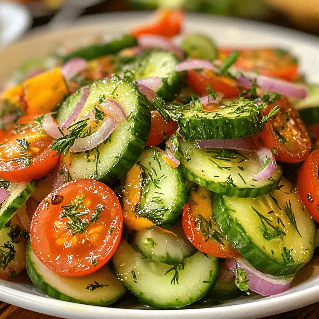 Refreshing Cucumber Salad: A Taste of Summer Bliss - Scarlet Recipes featured image