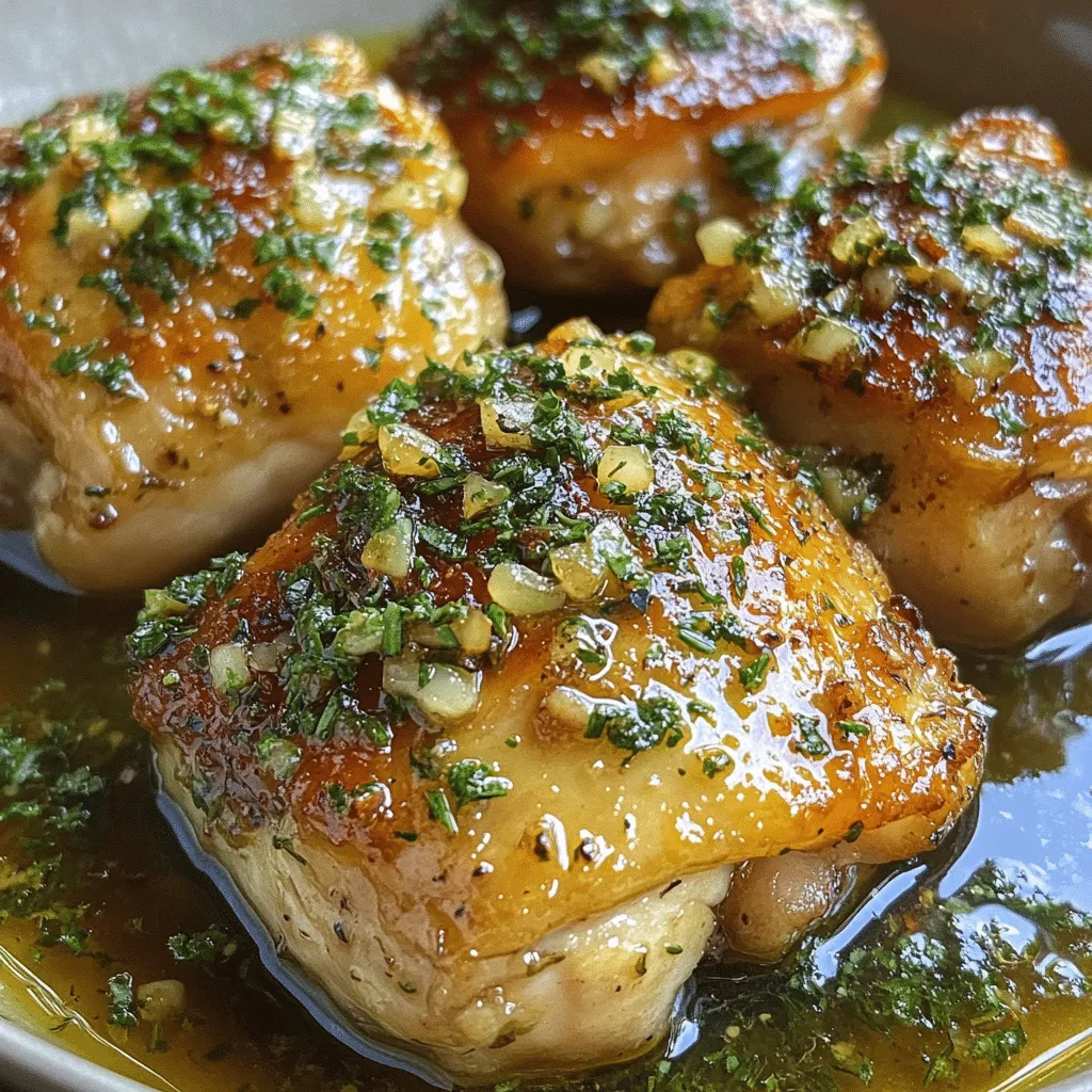 Succulent Keto Chicken Thighs with Garlic Herb Butter Sauce - Scarlet Recipes featured image