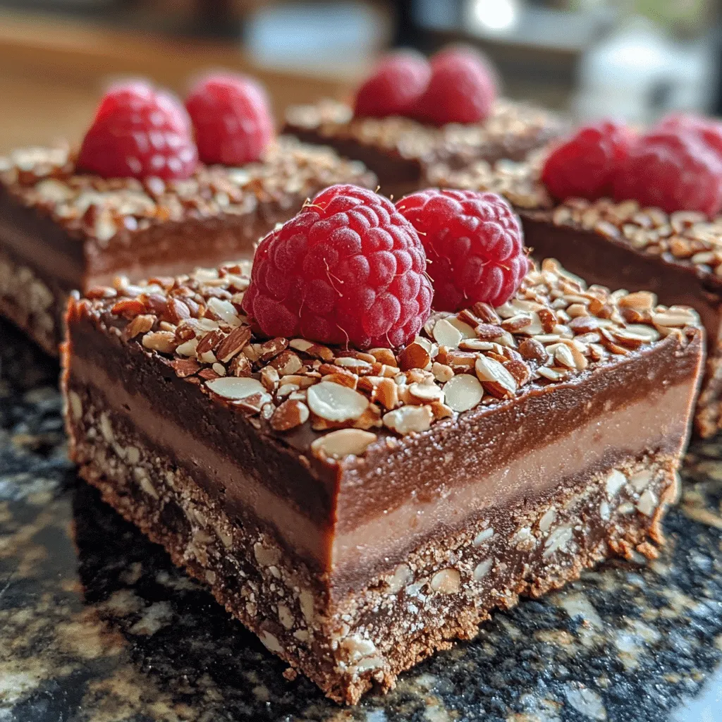 Decadent No-Bake Raspberry Almond Fudge Squares Delight