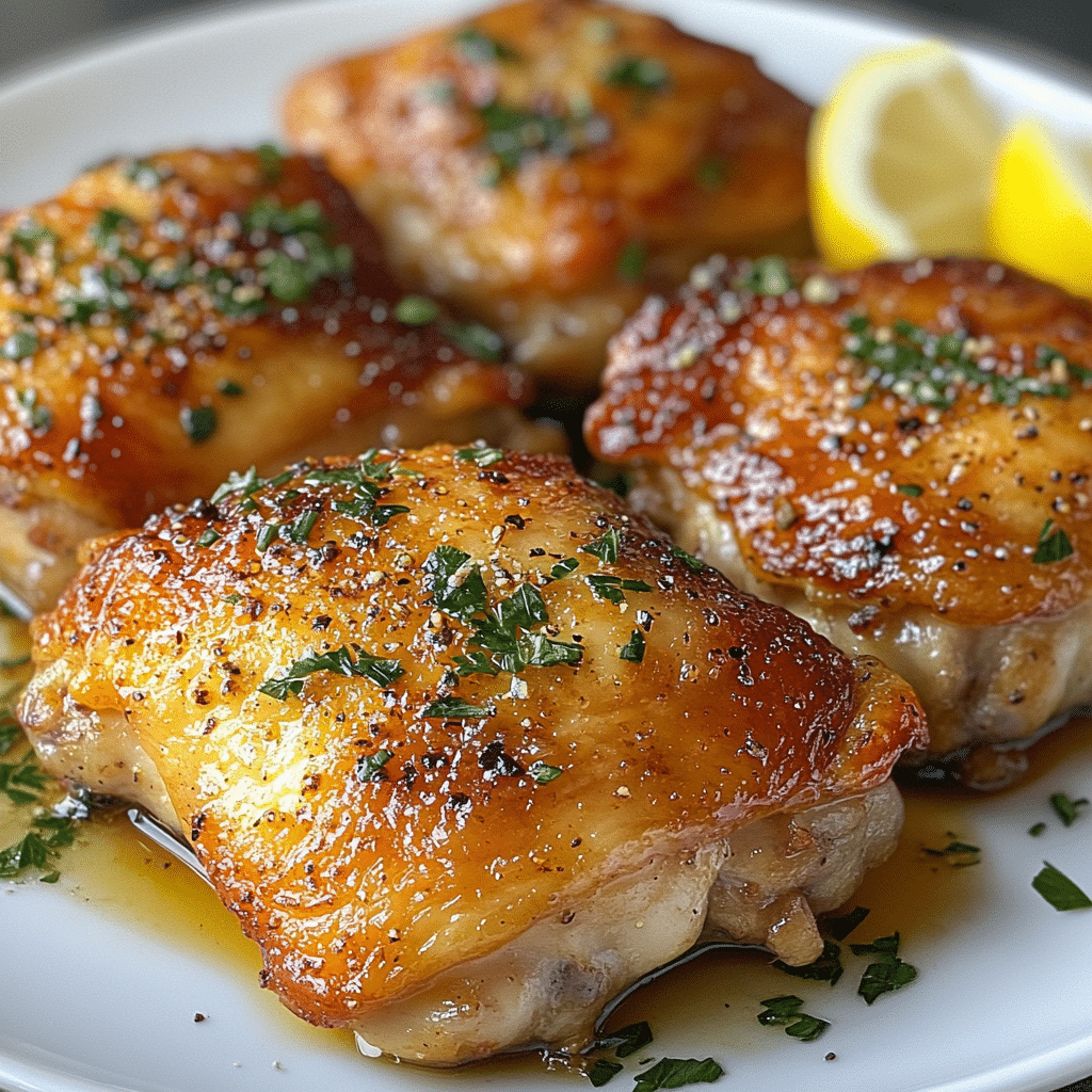Succulent Garlic Herb Chicken Thighs in 30 Minutes - Scarlet Recipes featured image