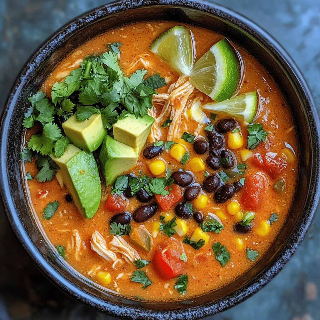 Decadent Creamy Chicken Taco Soup for Flavorful Comfort - Scarlet Recipes featured image