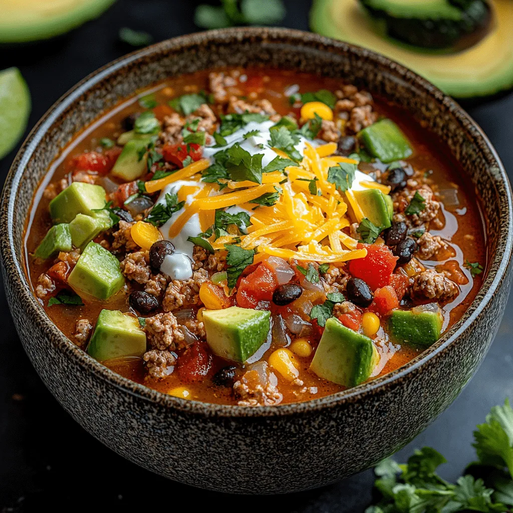 Savor the Comfort of Low Carb Taco Soup Bliss - Scarlet Recipes featured image