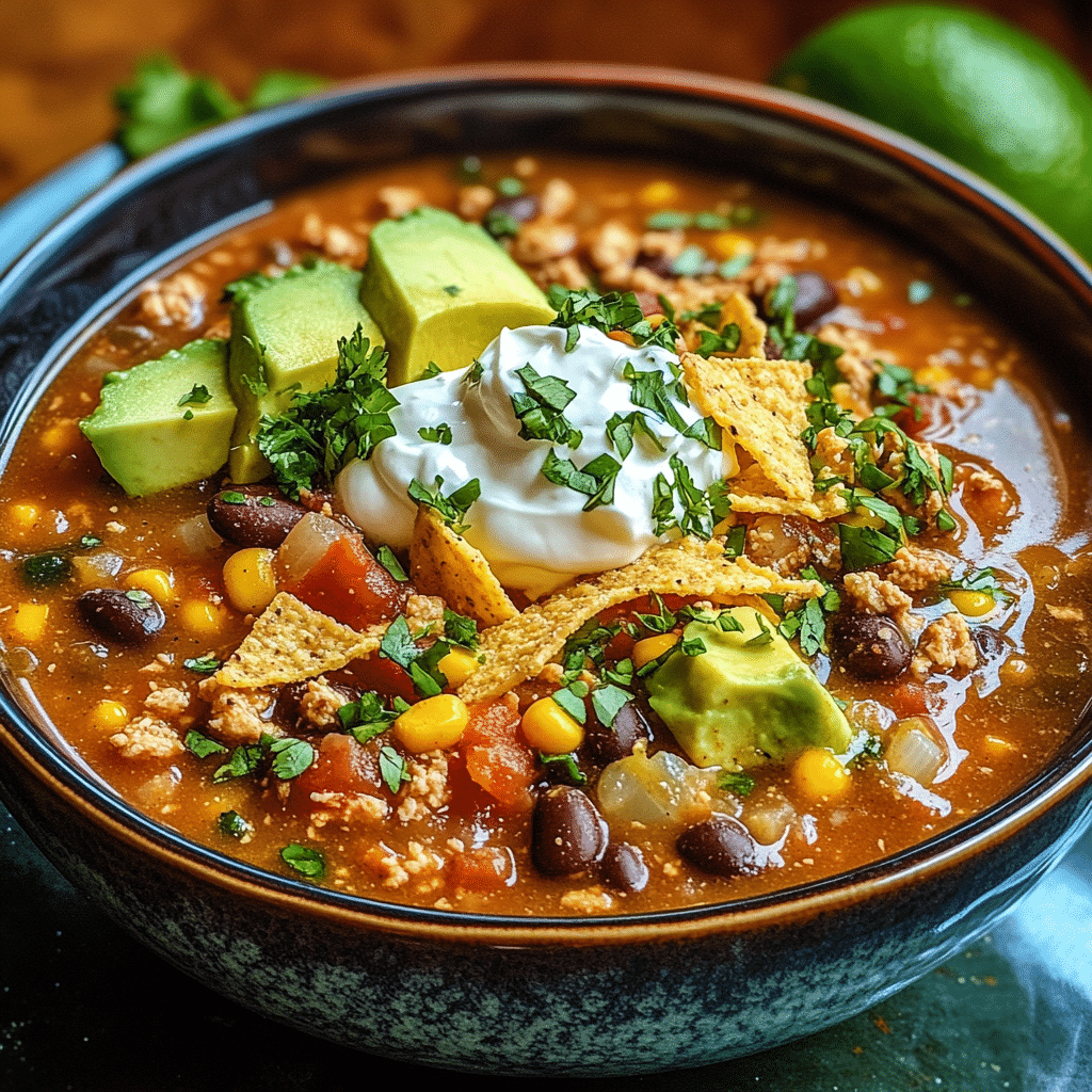 Hearty Taco Soup in a Flavorful Slow Cooker Medley - Scarlet Recipes featured image