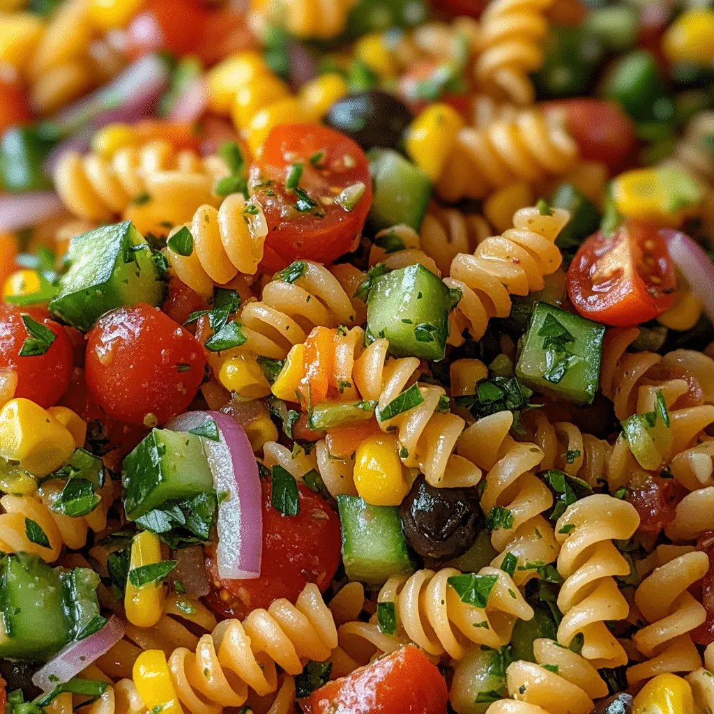 Quick & Colorful Pasta Salad