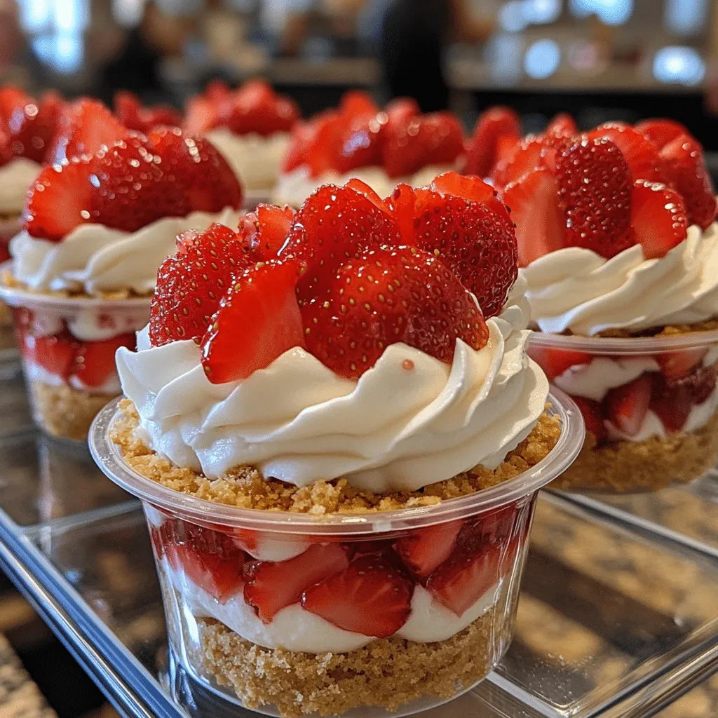 Quick No-Bake Strawberry Shortcake Cups