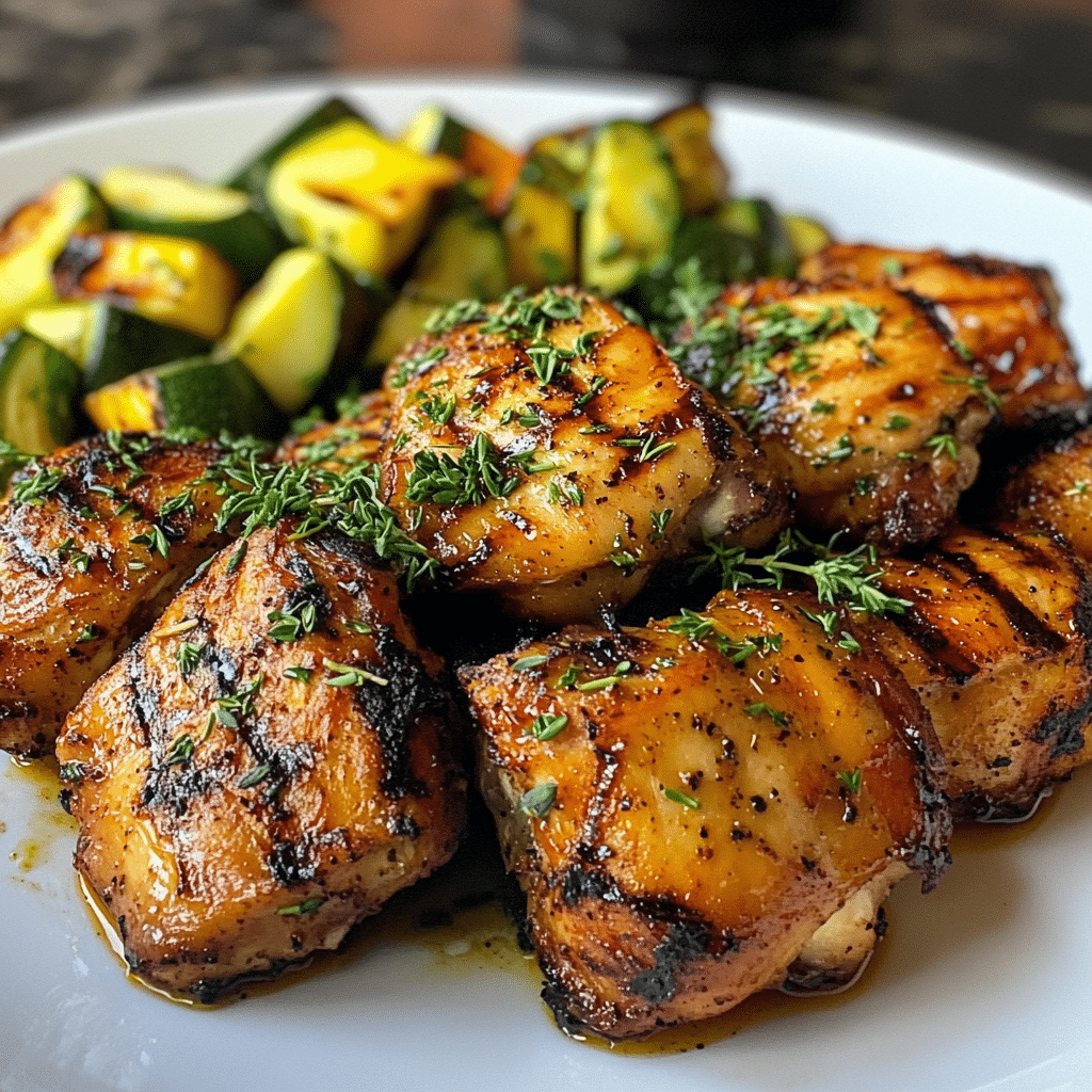 Juicy Grilled Chicken Thighs with Smoky Herb Marinade - Scarlet Recipes featured image