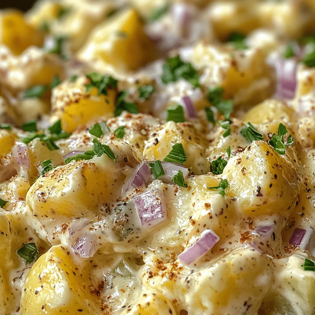 Quick & Creamy Smashed Potato Salad for Easy Gatherings - Scarlet Recipes featured image
