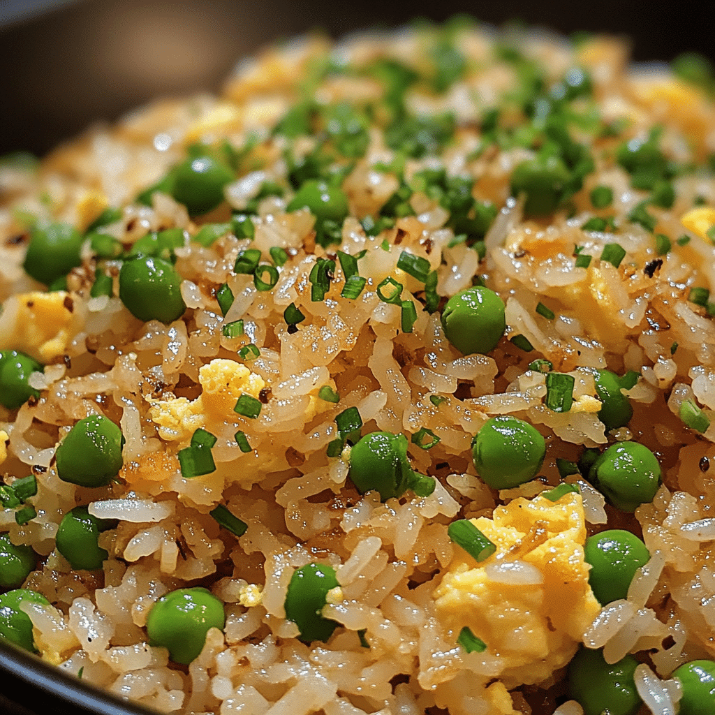 Ultimate Egg Fried Rice with Savory Garlic and Peas Twist - Scarlet Recipes featured image