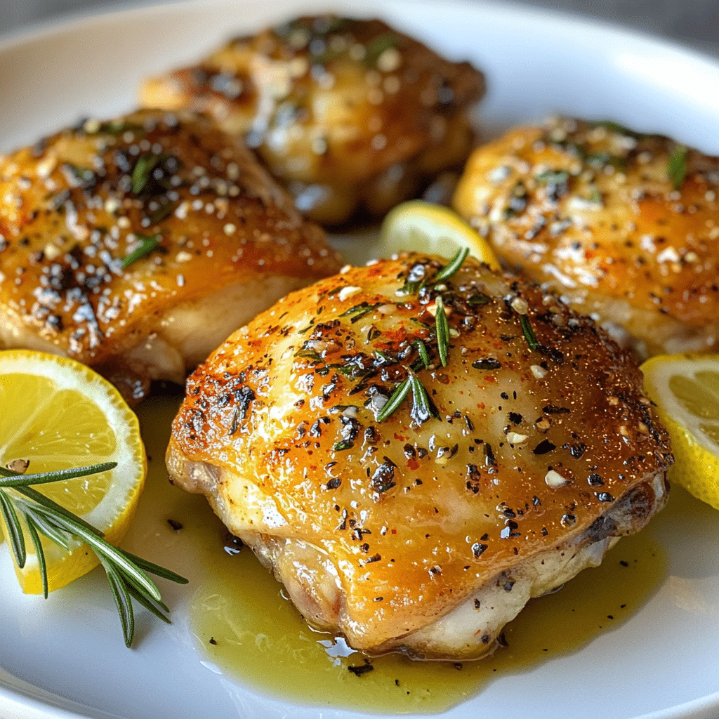 Savor the Comfort: Irresistible Bone-In Chicken Thighs Recipe - Scarlet Recipes featured image