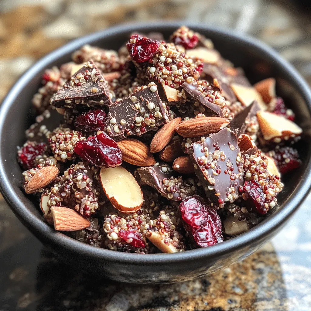 Indulge in No-Bake Chocolate Quinoa Crunch Clusters Bliss - Scarlet Recipes featured image