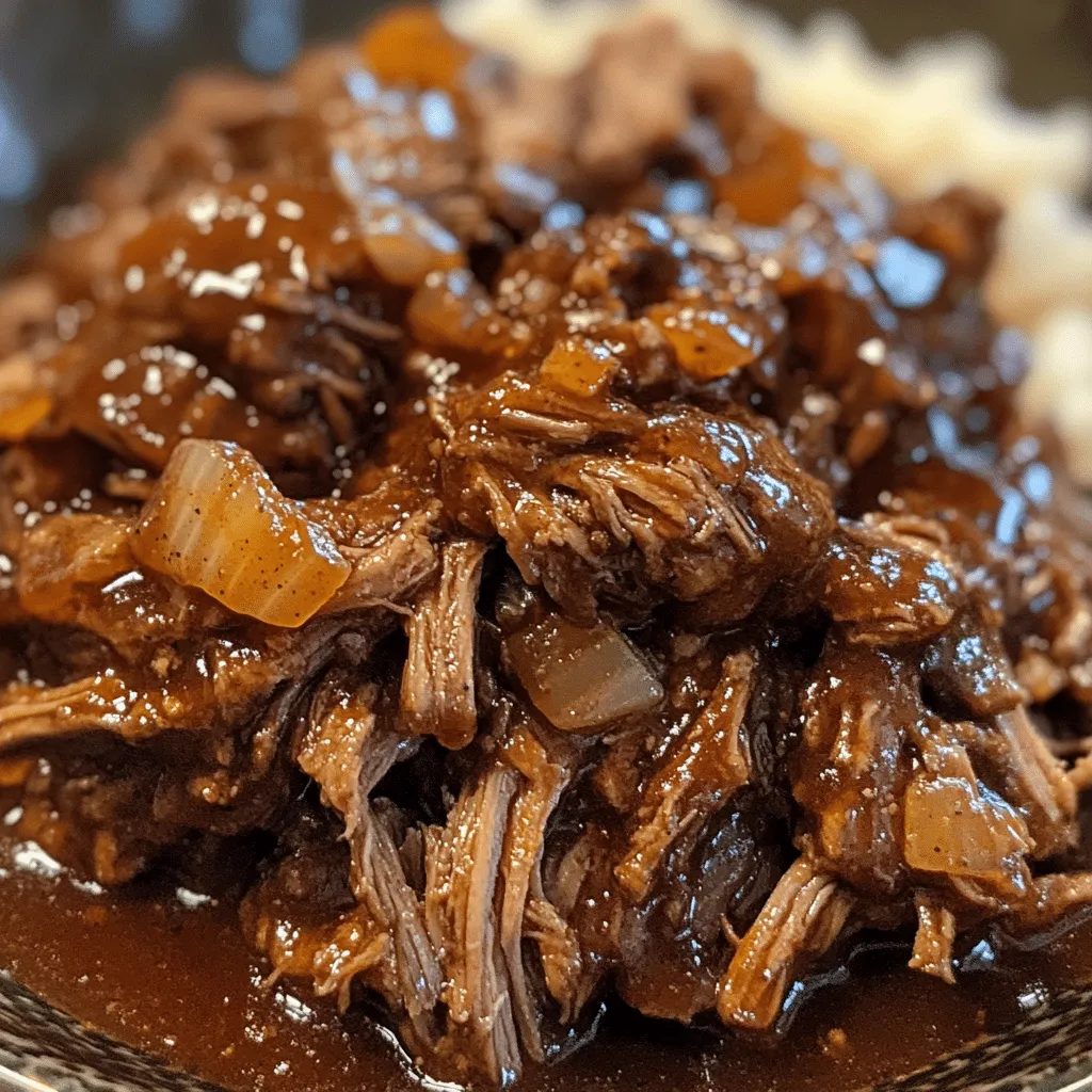 Tender Shredded Beef in Savory Crock Pot Delight - Scarlet Recipes featured image