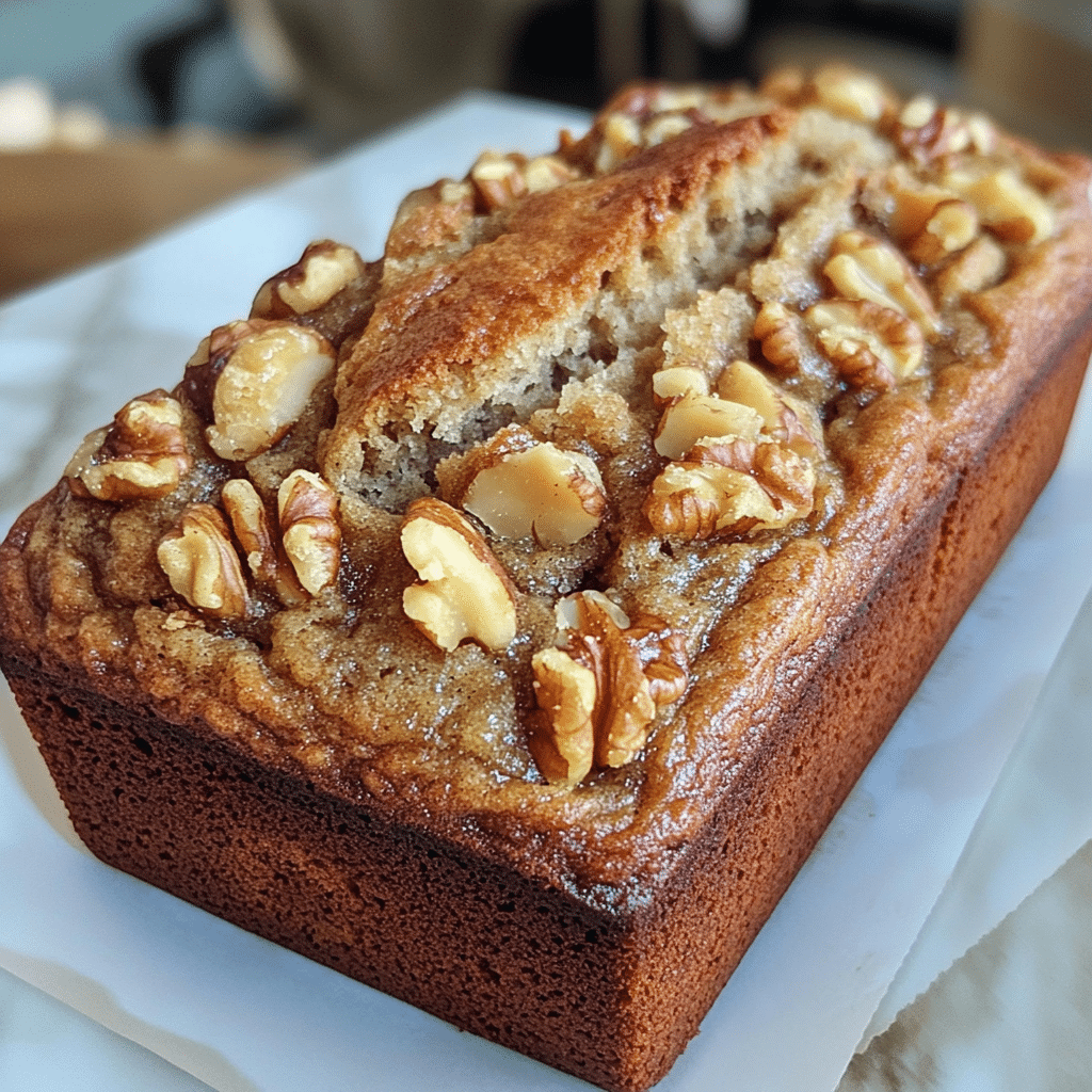 Moist Banana Walnut Bread: A Quick Healthy Indulgence - Scarlet Recipes featured image