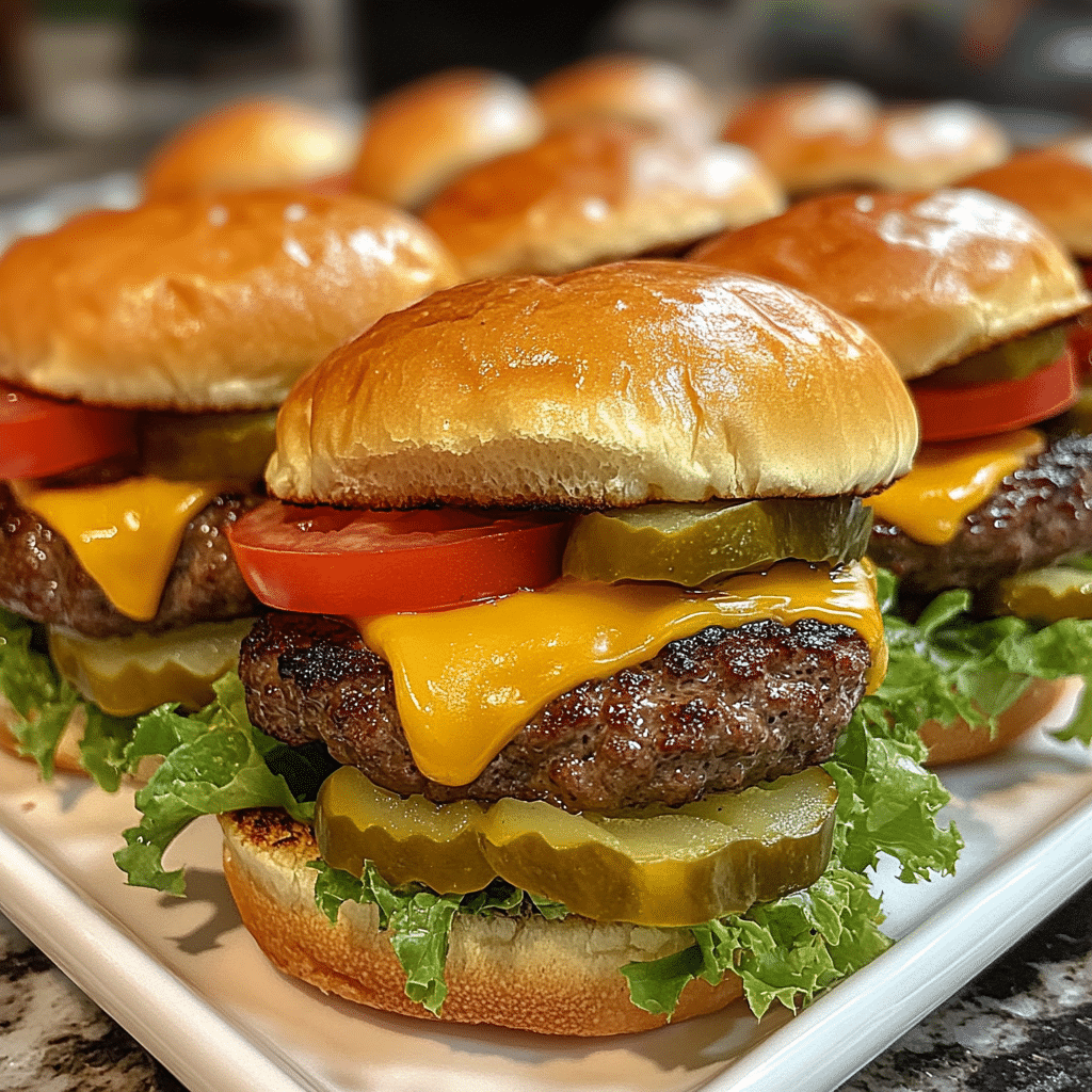 Savor the Joy of Homemade Cheeseburger Sliders - Scarlet Recipes featured image