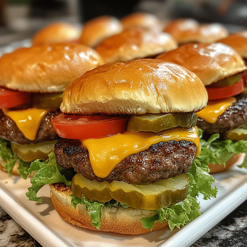 Savor the Joy of Homemade Cheeseburger Sliders - Scarlet Recipes featured image