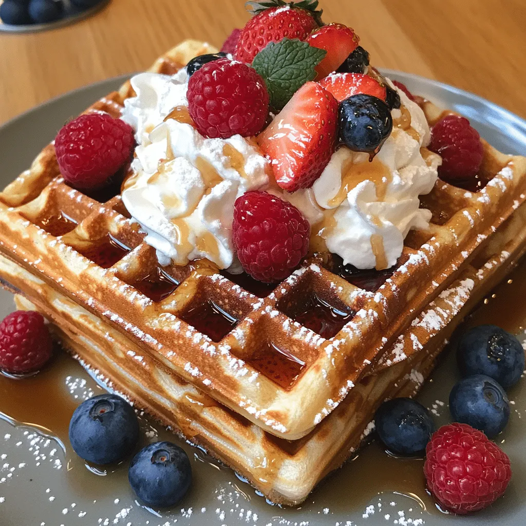 Fluffy Waffles with Secret Ingredient Twist