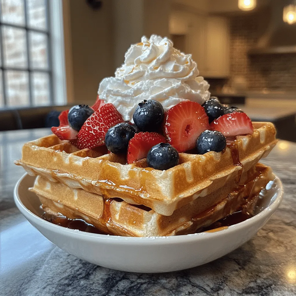 Irresistibly Fluffy Sourdough Discard Waffles Recipe - Scarlet Recipes featured image