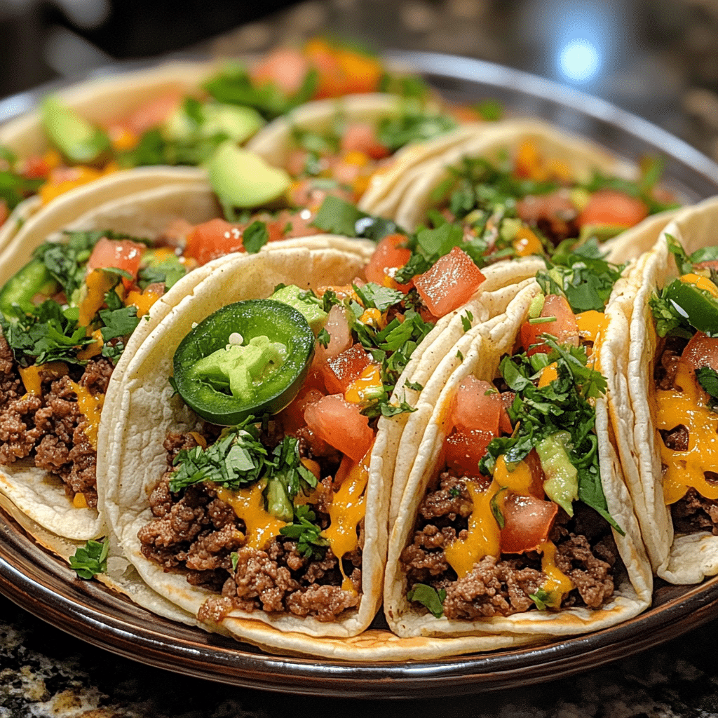 Savor Quick Burger Tacos for a Flavorful Twist on Dinner - Scarlet Recipes featured image