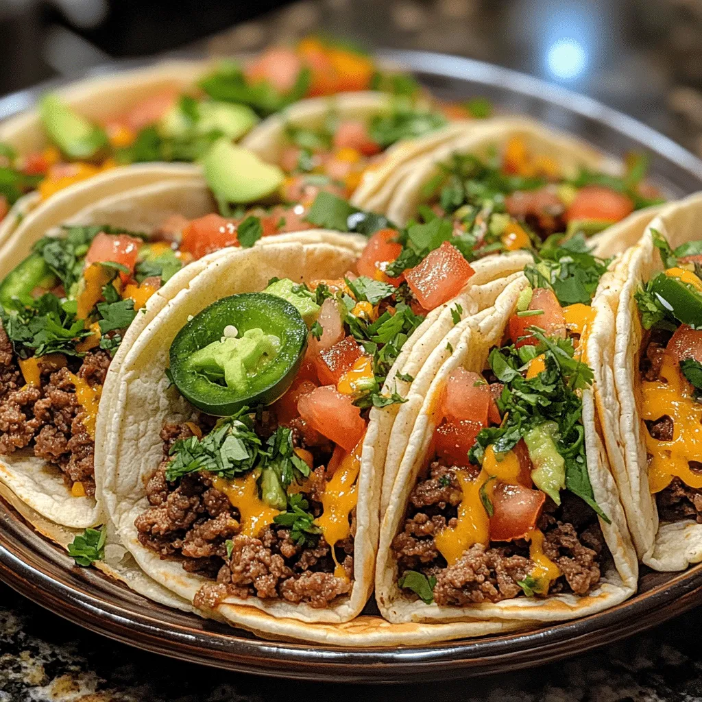 Savor Quick Burger Tacos for a Flavorful Twist on Dinner - Scarlet Recipes featured image