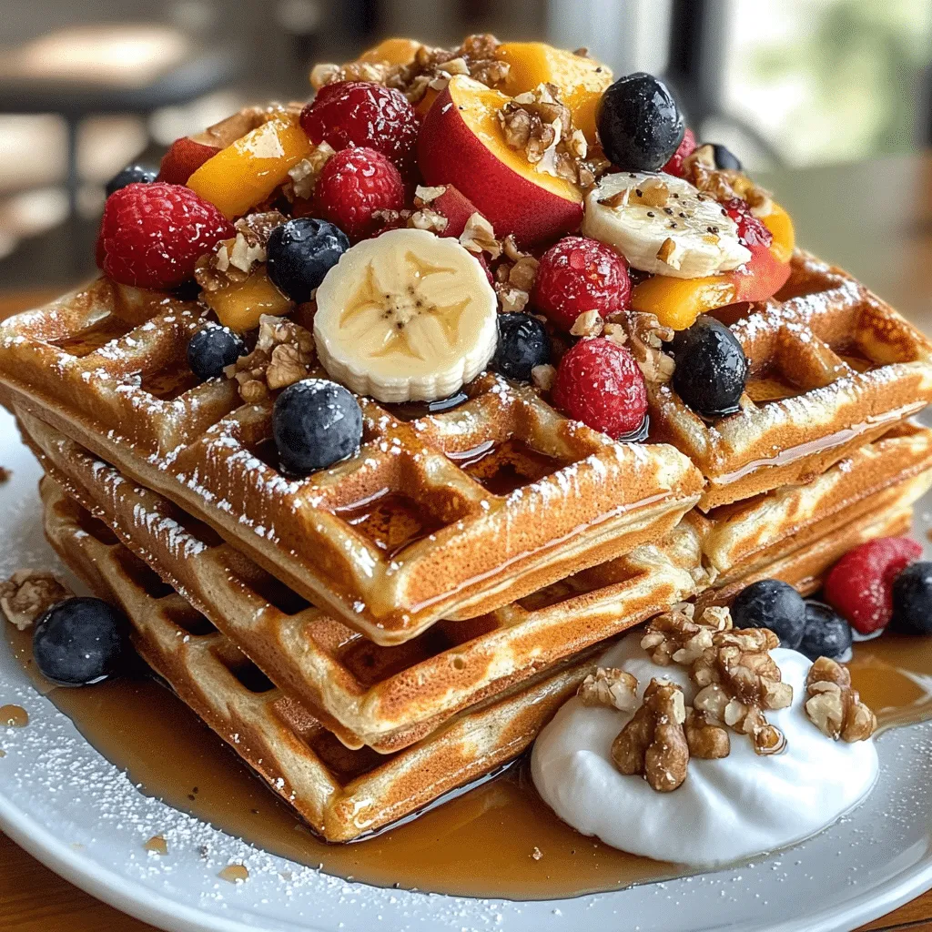Deliciously Fluffy Whole Grain Healthy Waffles Recipe - Scarlet Recipes featured image