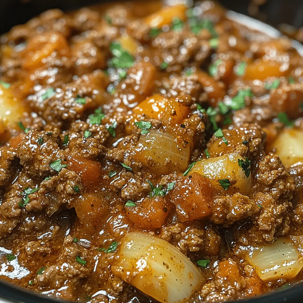 Savory Crock Pot Ground Beef with Secret Spice Blend