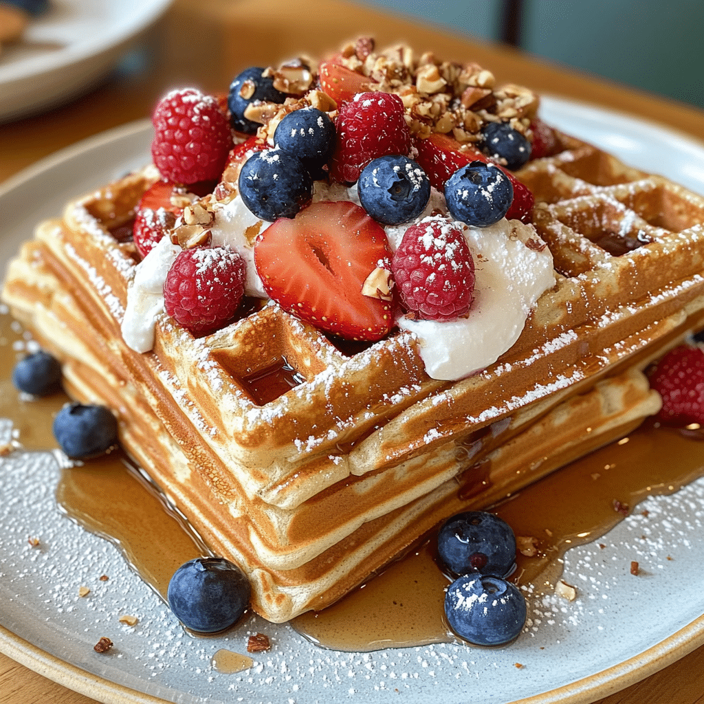 Savor the Joy of Protein-Packed Waffles for Every Morning - Scarlet Recipes featured image