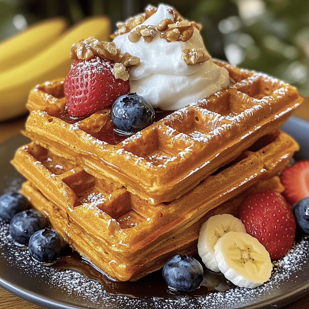 Indulge in Comfort: Irresistible Sweet Potato Waffles Recipe - Scarlet Recipes featured image