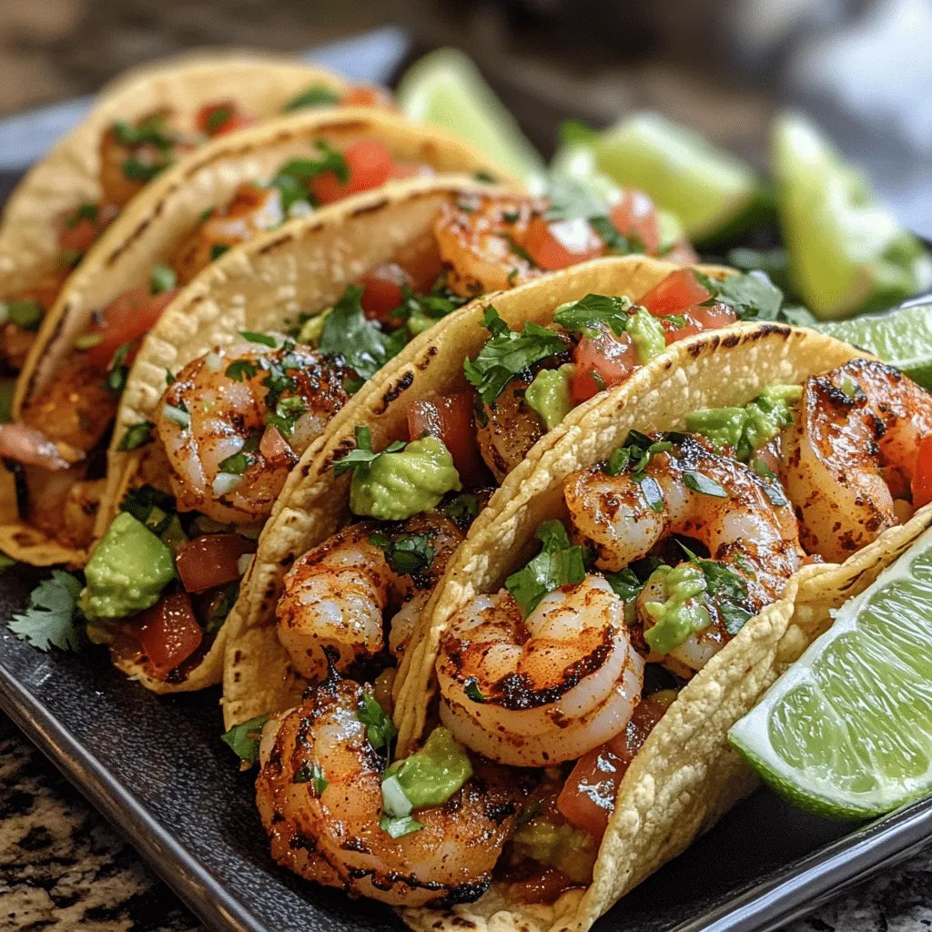 Zesty Spicy Shrimp Tacos with Avocado Salsa and Lime Drizzle - Scarlet Recipes featured image