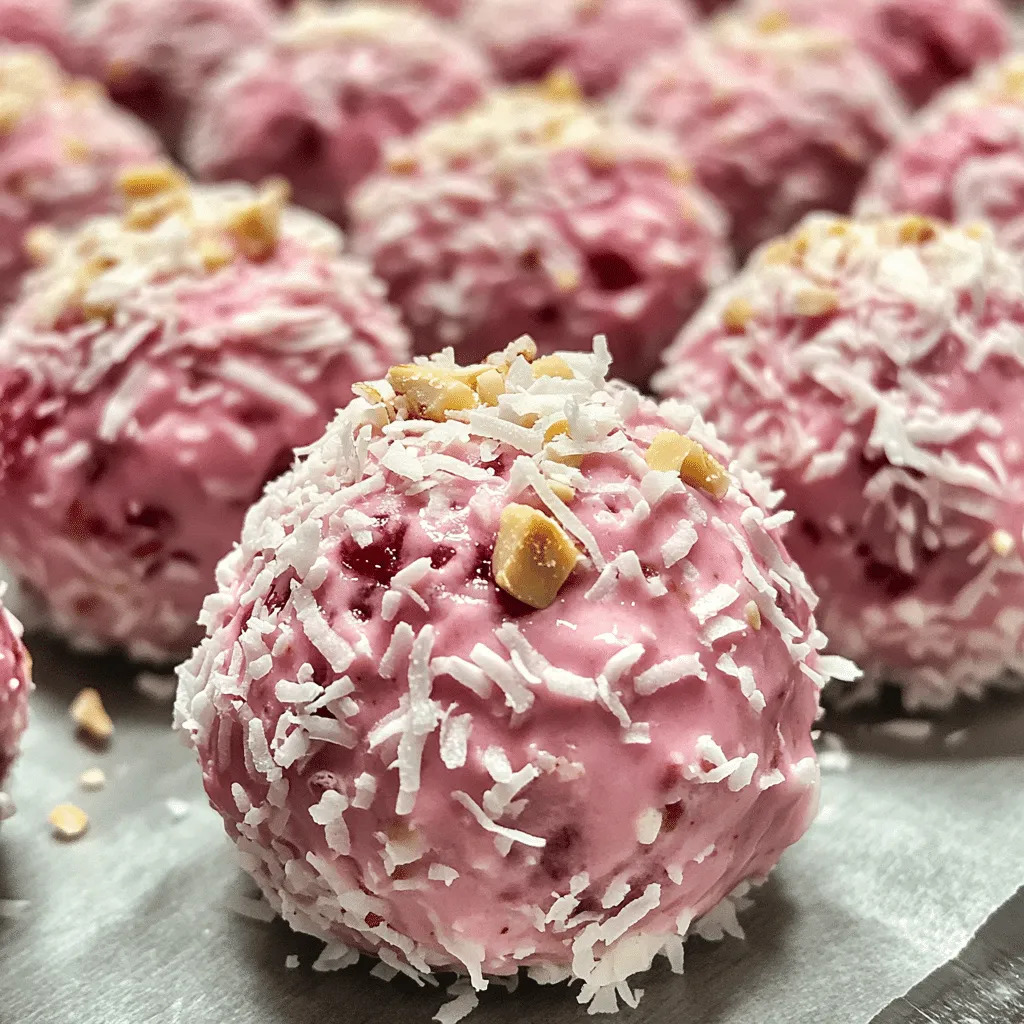 No-Bake Raspberry Cheesecake Protein Bites