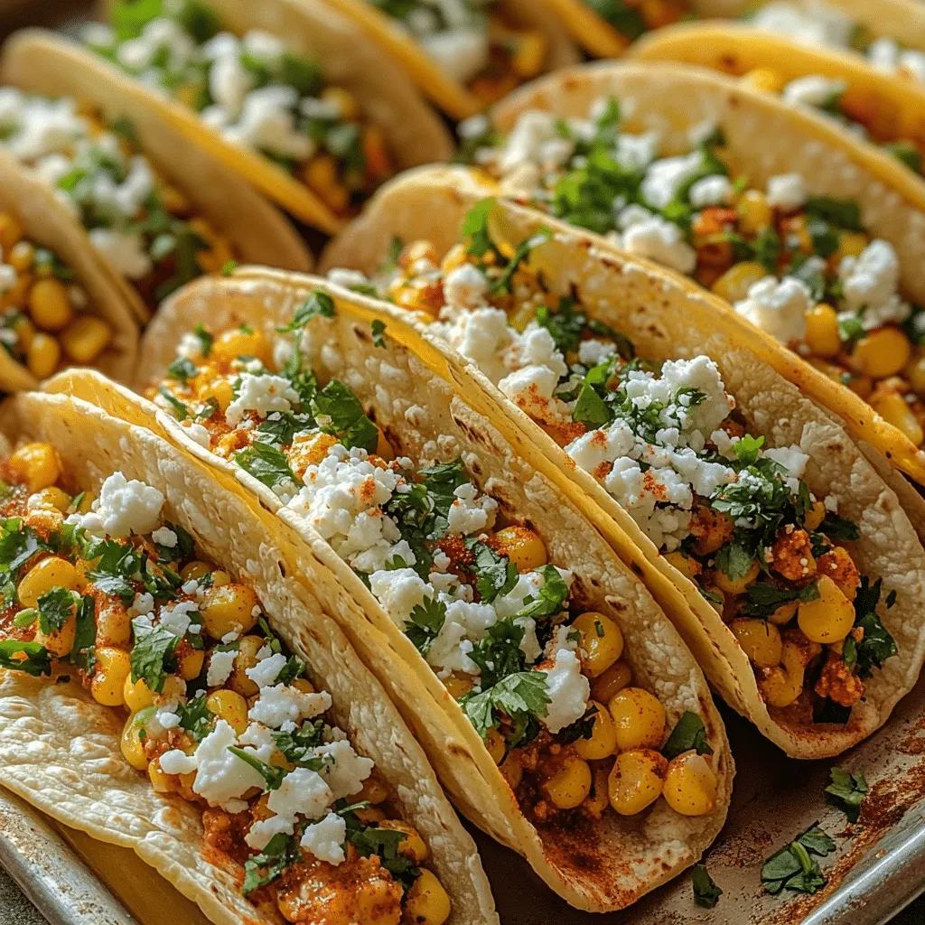 Savory Street Corn Tacos for Quick Weeknight Meals - Scarlet Recipes featured image