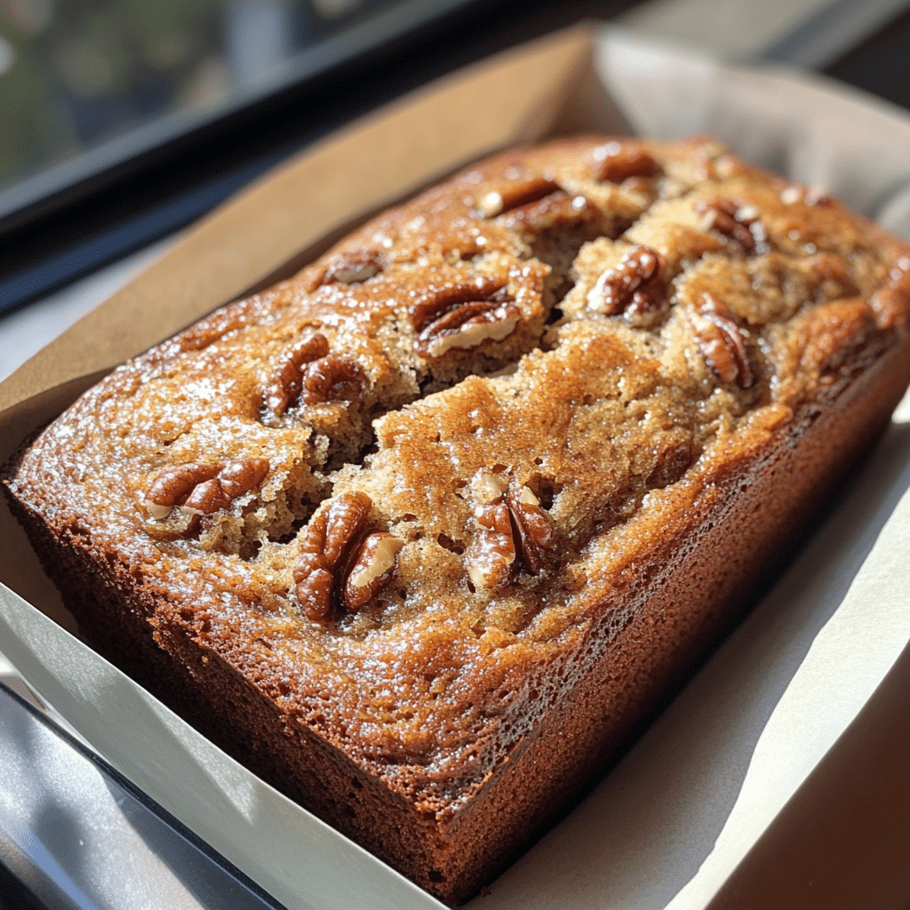 Moist Banana Bread with Warm Cinnamon and Nutty Crunch - Scarlet Recipes featured image