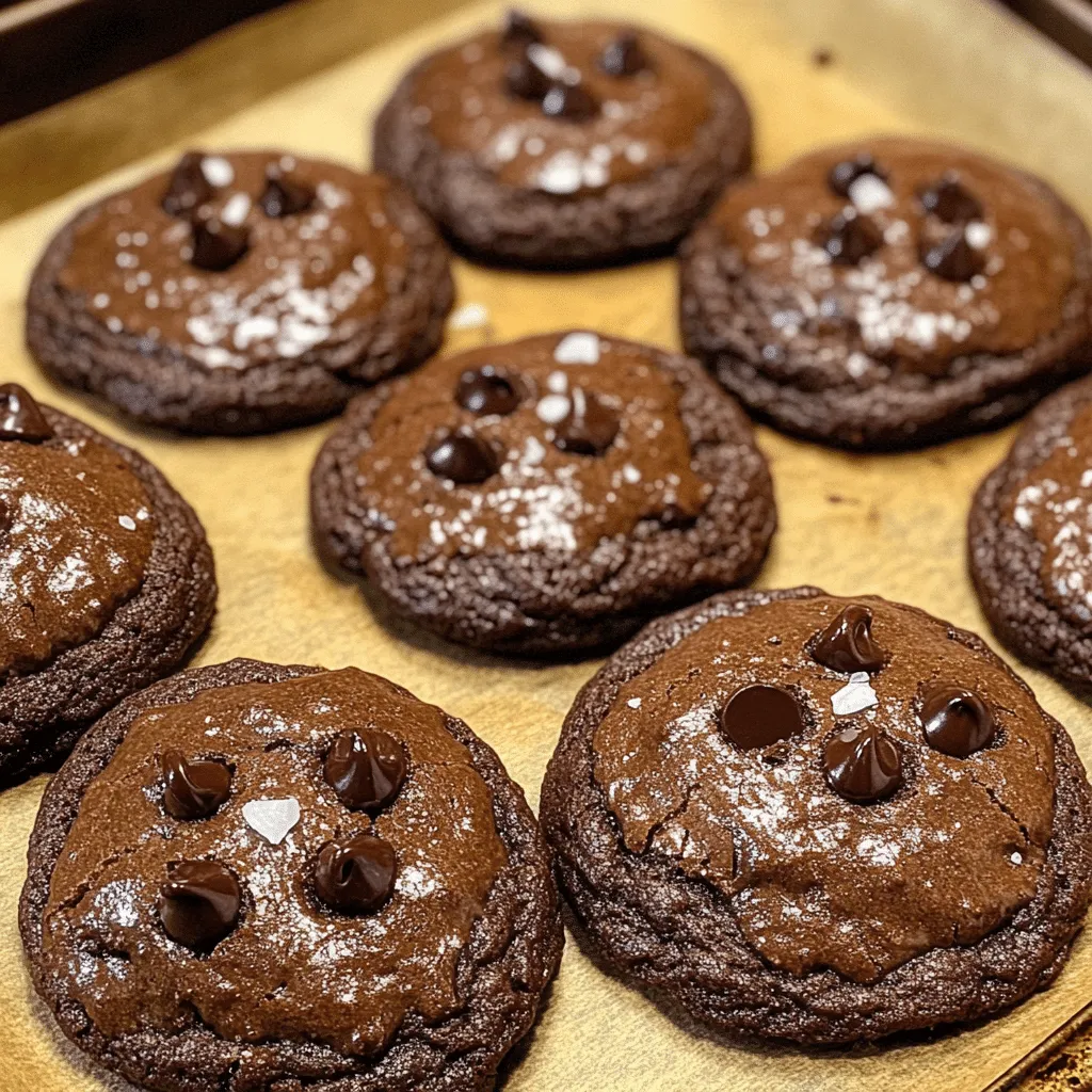 Indulgent Double Chocolate Chip Cookies with Sea Salt Twist - Scarlet Recipes featured image