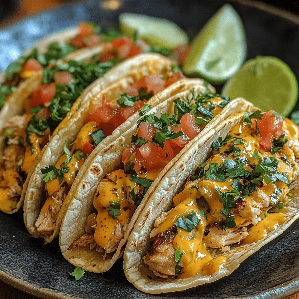 Savor the Comfort of Queso Chicken Tacos Tonight! - Scarlet Recipes featured image