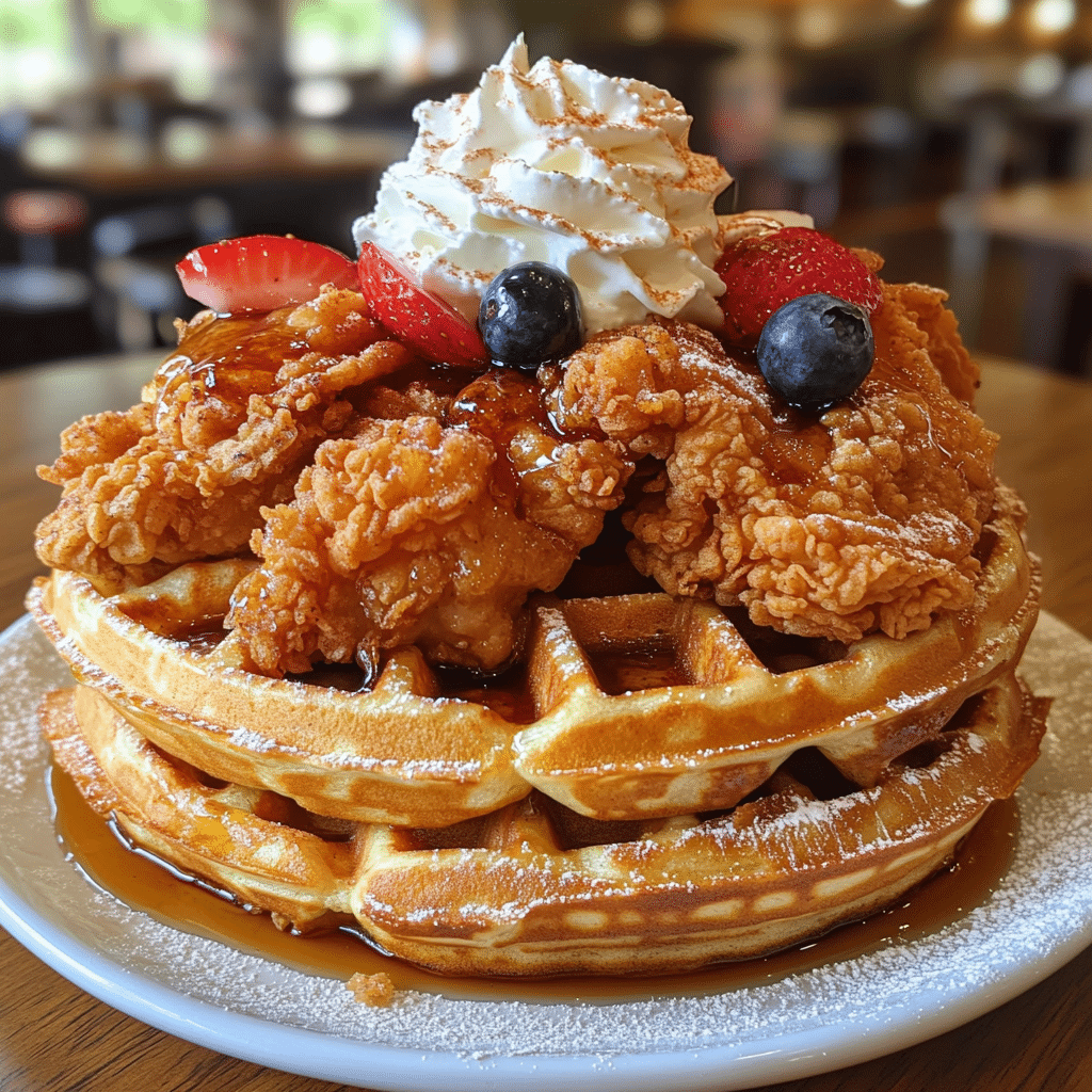 Crispy Chicken Meets Fluffy Waffles: A Flavorful Delight - Scarlet Recipes featured image