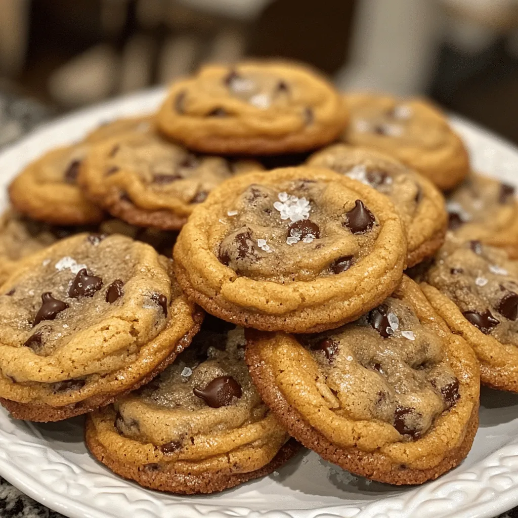 Thick and Chewy Chocolate Chip Cookies with Sea Salt & Brown Butter - Scarlet Recipes featured image