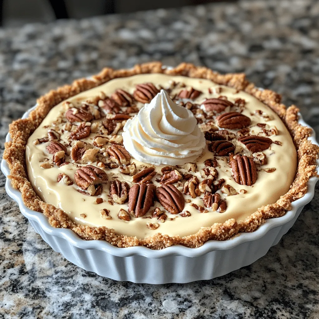 No-Bake Keto Pecan Cream Pie Bliss
