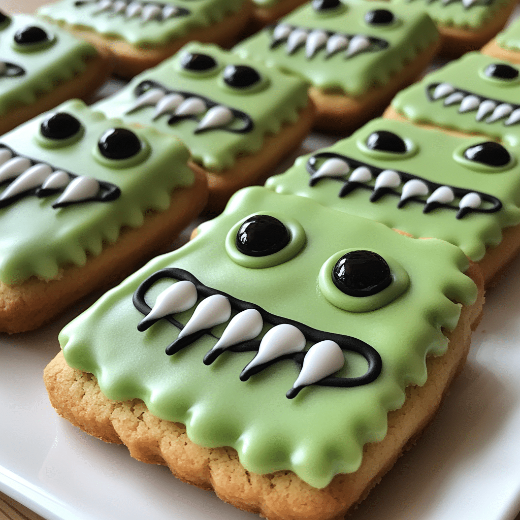 Spooktacular Frankenstein Sugar Cookies with Unique Flavors - Scarlet Recipes featured image