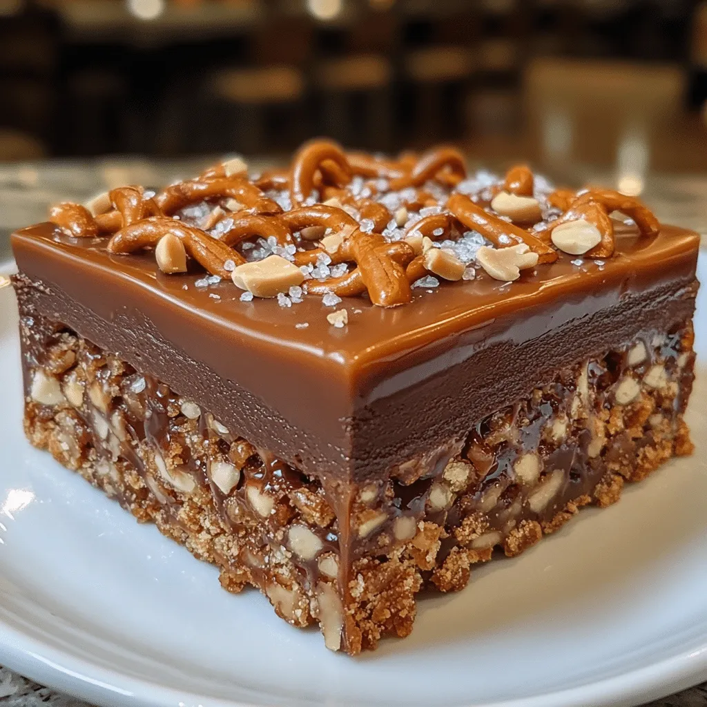 Indulge in Irresistible No-Bake Salted Caramel Pretzel Bliss - Scarlet Recipes featured image