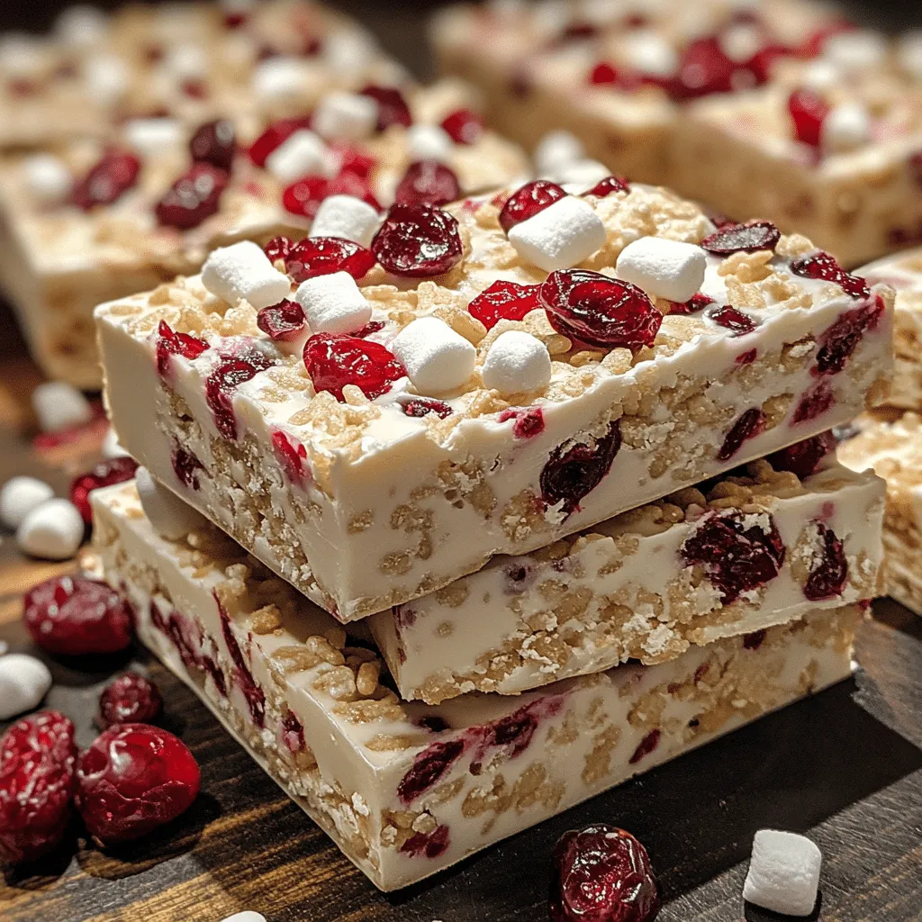 No-Bake White Chocolate Cranberry Crunch