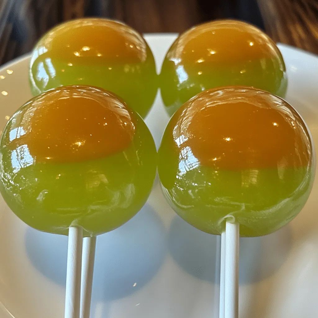 Caramel Apple Vodka Lollipops
