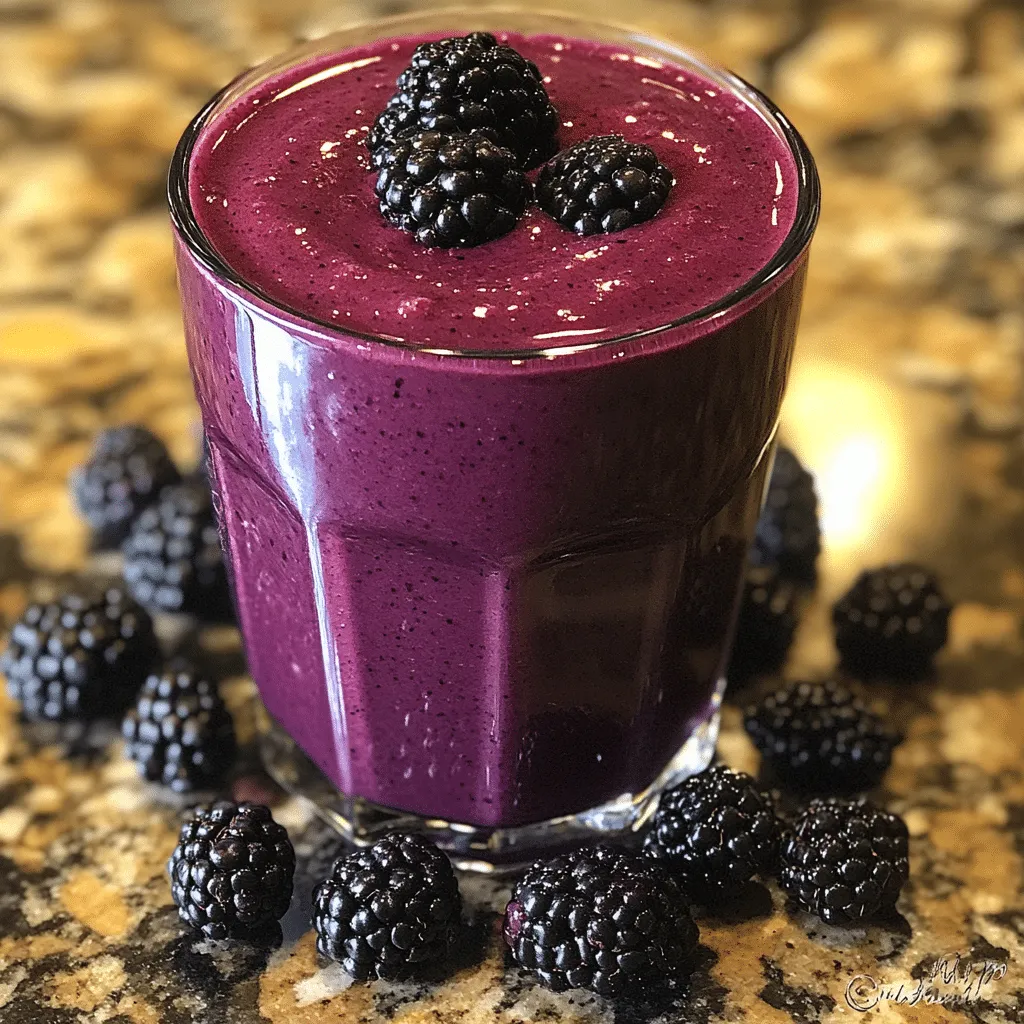 Blackberry Coconut Smoothie