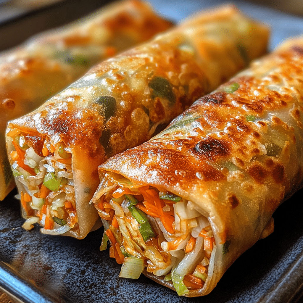 Crispy Air Fryer Veggie Spring Rolls