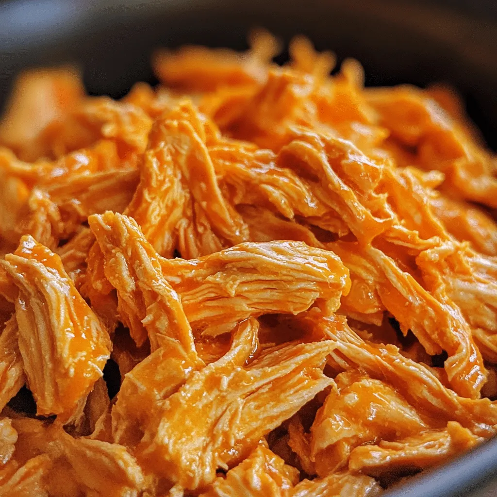 Easy Slow Cooker Buffalo Chicken Recipe