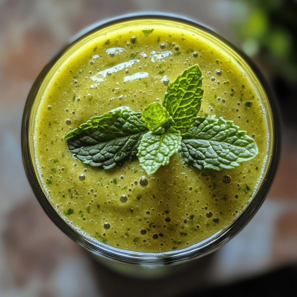 Refreshing Minty Melon Smoothie