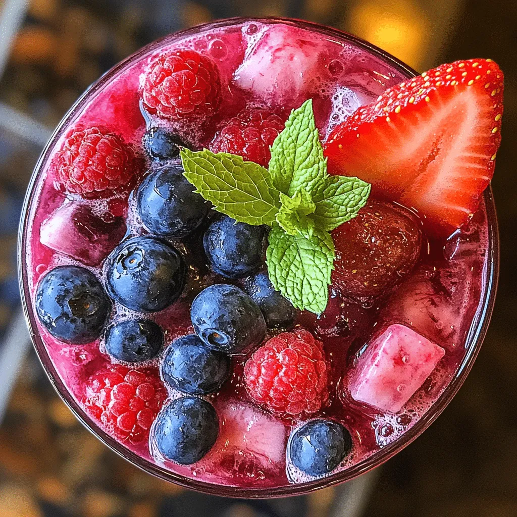 Coconut Water Berry Refresher